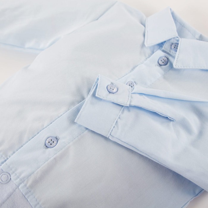 Baby-Body mit Kragen, blau