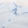 Baby-Body mit Kragen, blau