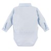 Baby-Body mit Kragen, blau