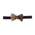 Children’s bow tie in beige check
