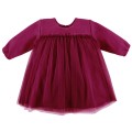 Tulle dress maroon