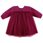 Tulle dress maroon
