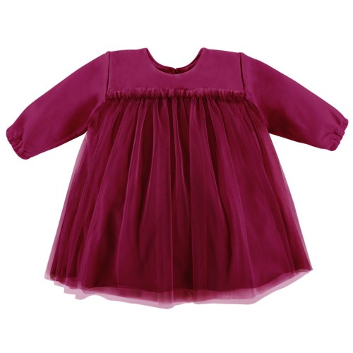 Tulle dress maroon