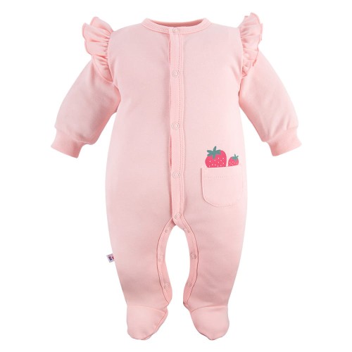 Sleepsuit coral with pocket
