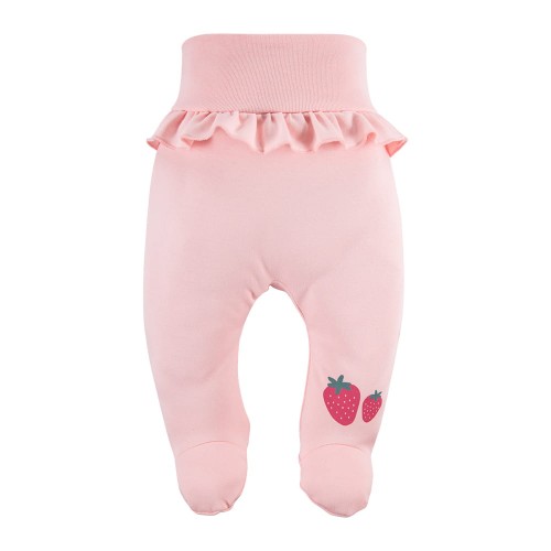 Joggers with feet coral