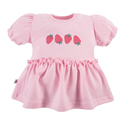 Rosa Kinder-Bluse mit Rüschen und dekorativen Ärmeln