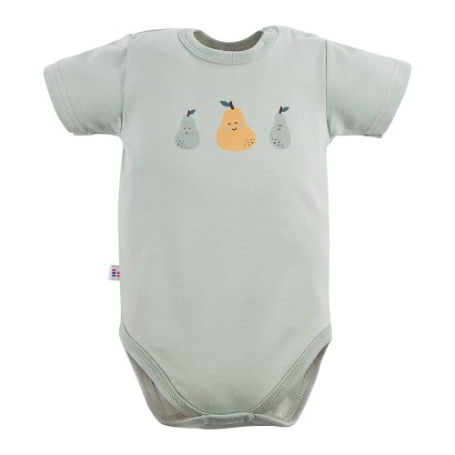 Grüner Body für Kinder mit Birnen
