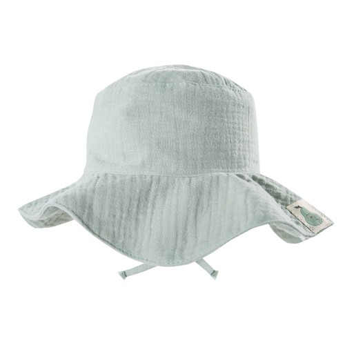 Kinderhut aus grünem Musselin