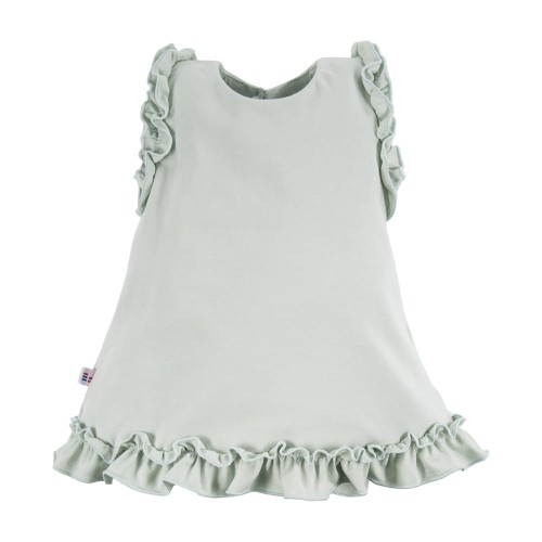 Dress with frills mint
