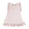 Beiges Kinderkleid mit Rüschen