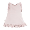 Beiges Kinderkleid mit Rüschen