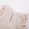 Beiges Kinderkleid mit Rüschen