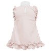 Beiges Kinderkleid mit Rüschen