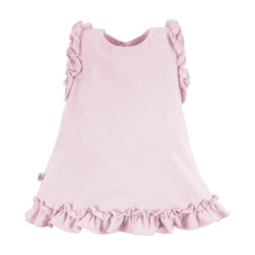 Dress with frills pink