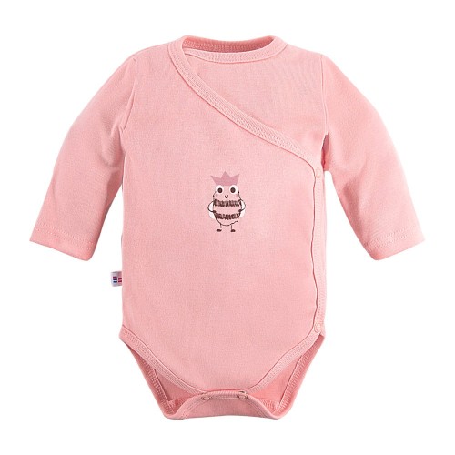 Wickelbody mit Bienenmotiv in Lachsrosa