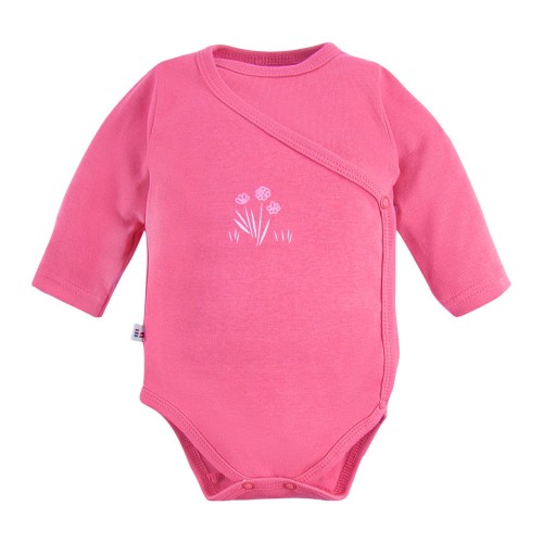 Wickelbody, dunkler Rosenstrauß