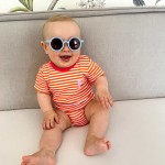 Kinder Body mit orange-weißen Streifen