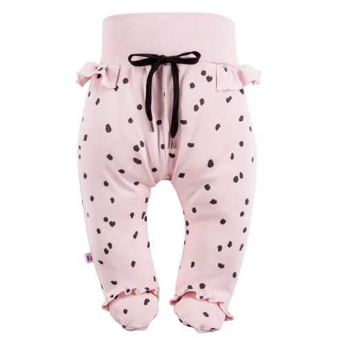 Rosa Baby-Halbstrampler mit Aufdruck