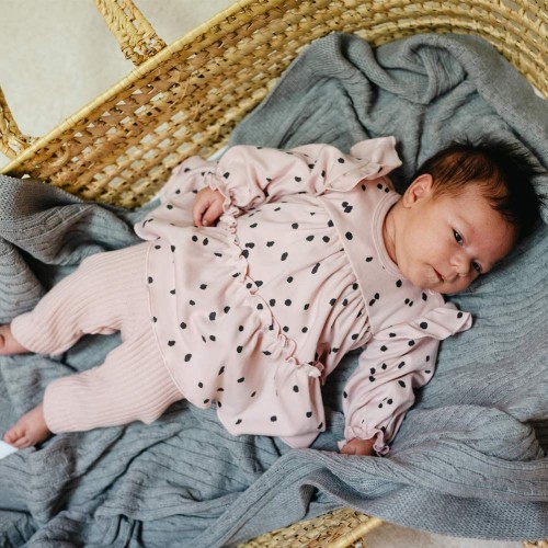 Hellrosa Mädchen-Body-Tunika