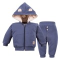 Cotton kids’ tracksuit set – navy blue