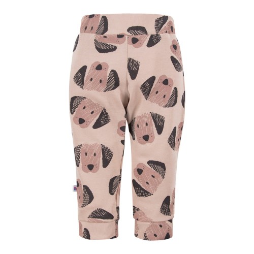 Beigefarbene Hose für Kinder mit Hunde-Motiv