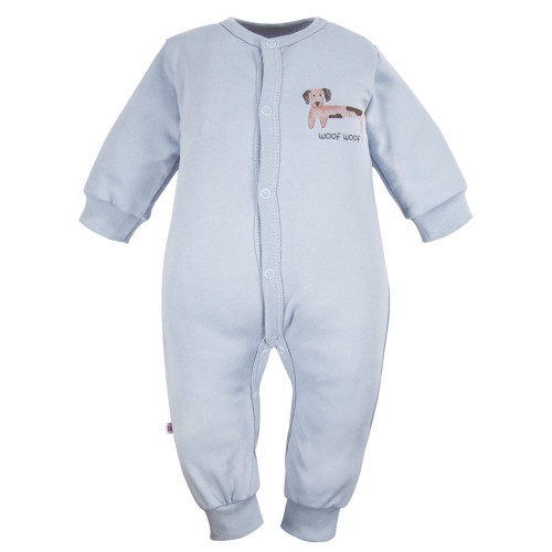 Sleepsuit without feet blue with small puppy