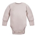 Baby body from merino wool beige