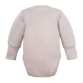 Baby body from merino wool beige