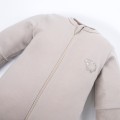 Strampler aus Merinowolle, der mit dem Kind mitwächst, beige