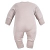 Strampler aus Merinowolle, der mit dem Kind mitwächst, beige