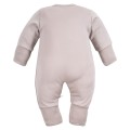Strampler aus Merinowolle, der mit dem Kind mitwächst, beige