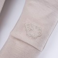 Beige baby leggings from merino wool