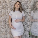 Pregnancy shirt graphite melange  LILY