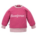 Sweatshirt Bonjour burgunderrot