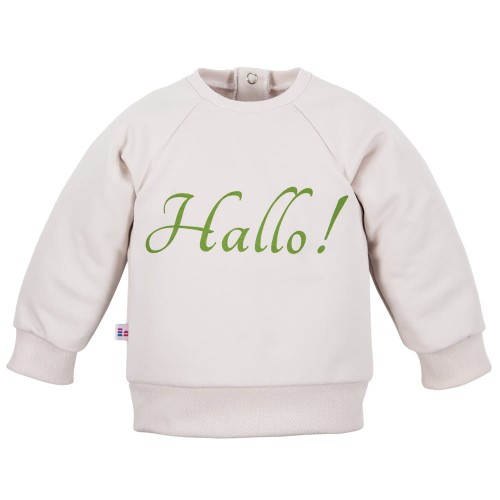 Sweatshirt Hallo ecru