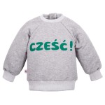 Graues Sweatshirt „Cześć”
