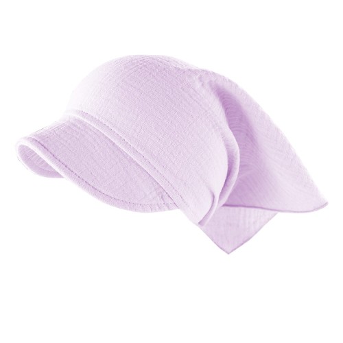 Muslin baby hat lilac