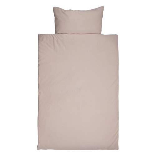 Beigefarbene Baumwolle-Bettwäsche für Kinder 135x100