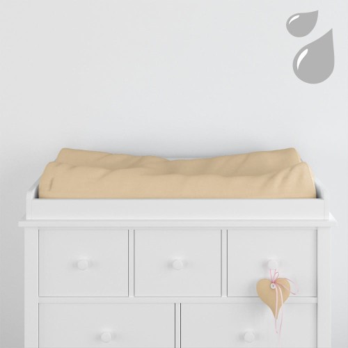 Wasserdichte Baumwoll-Wickelauflagenbezug 50x70 beige