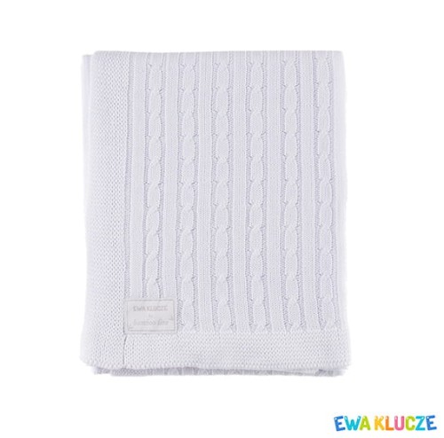 Bamboo blanket TRUE LOVE white 75x100