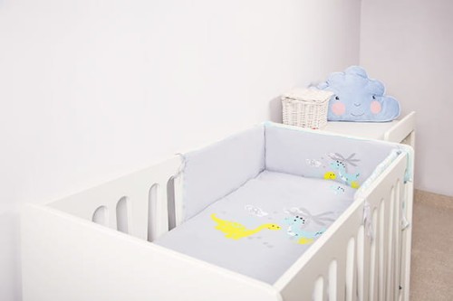 Bettwäsche FAMILY GRAU FÜR MÄDCHEN 3-TEILIG