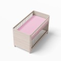 Rosa Baumwoll-Spannbettlaken für Babys