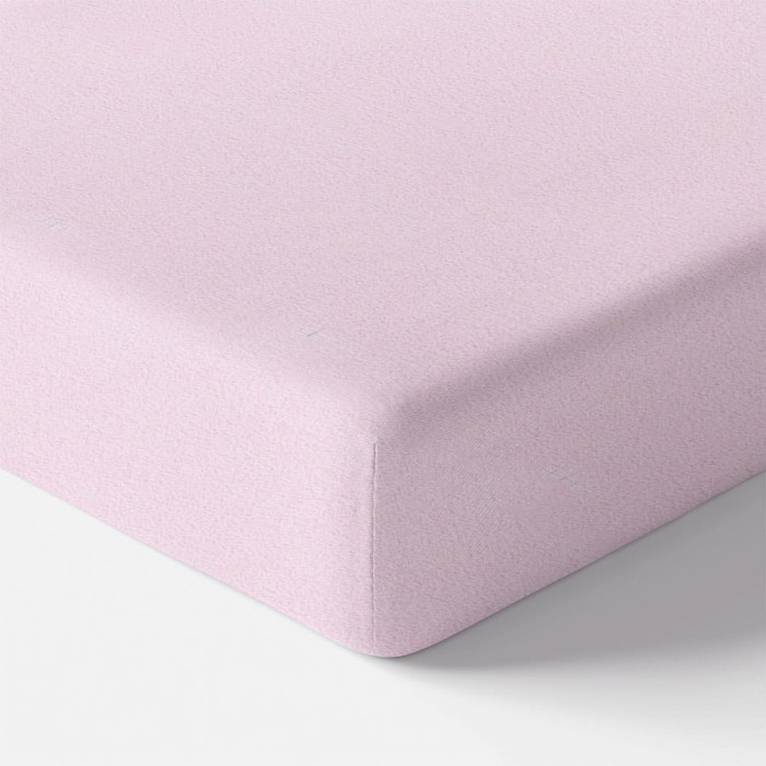 Frottee-Spannbettlaken rosa