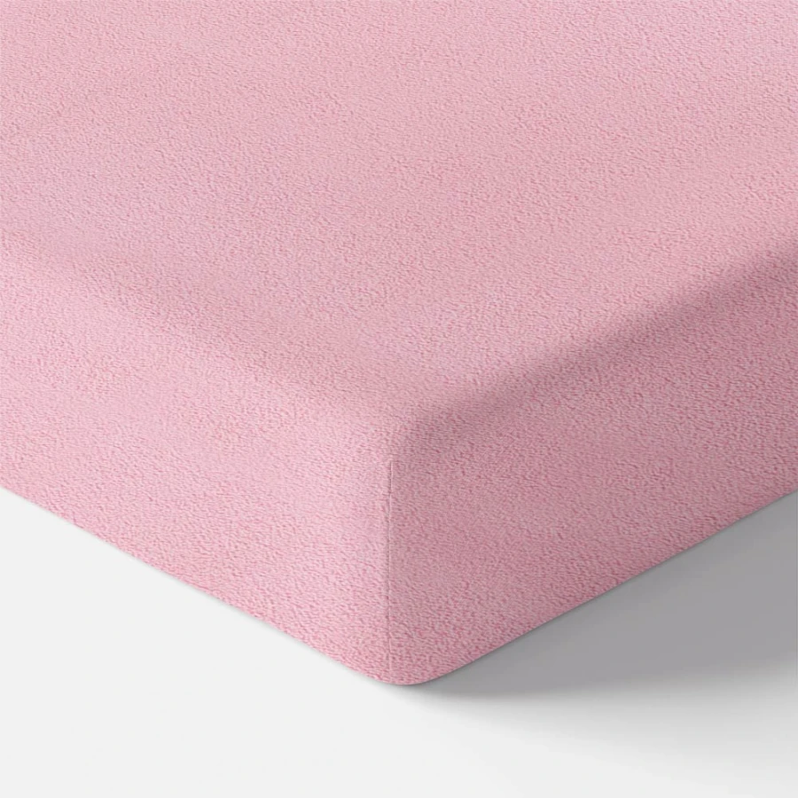 Frottee-Spannbettlaken rosa