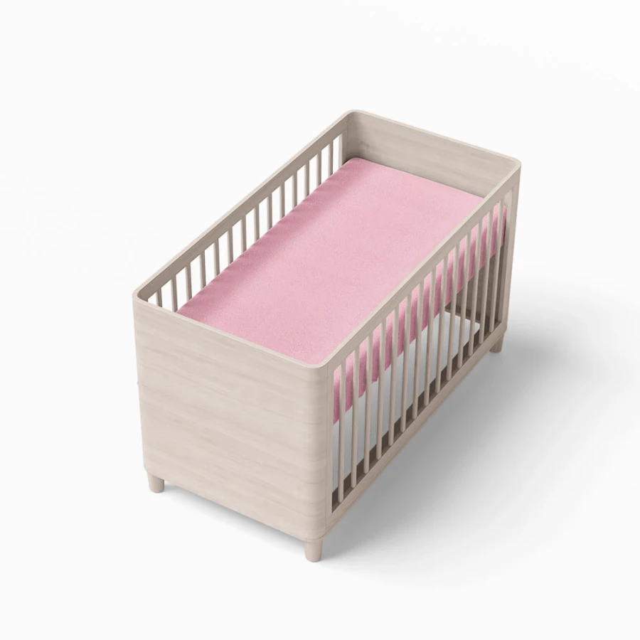 Frottee-Spannbettlaken rosa