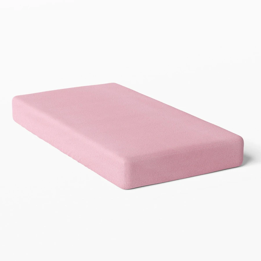 Frottee-Spannbettlaken rosa