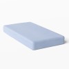 Blaues Frottee-Spannbettlaken