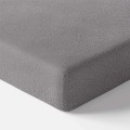 Frottee-Spannbettlaken grau