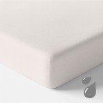 Wasserdichtes Spannbettlaken ecru 120x60