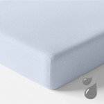 Wasserdichtes Spannbettlaken für Kinder hellblau 120x60